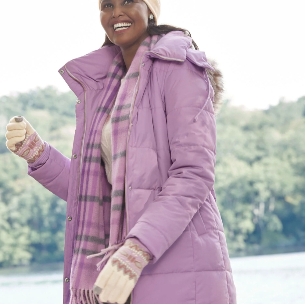 Talbots Lilac Alternative Down Jacket - image 2